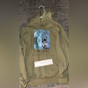 Supreme the crow olive hoodie size XL
